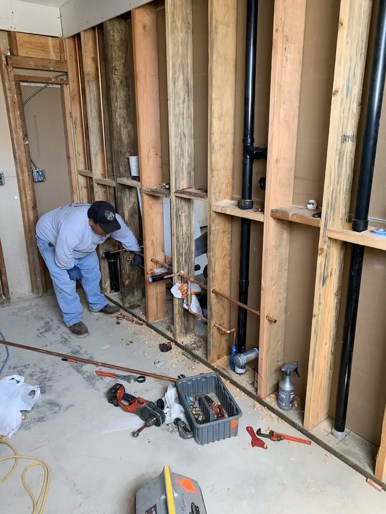 Commercial rough-in plumbing for Trenchless Sewer Repair in Locustville